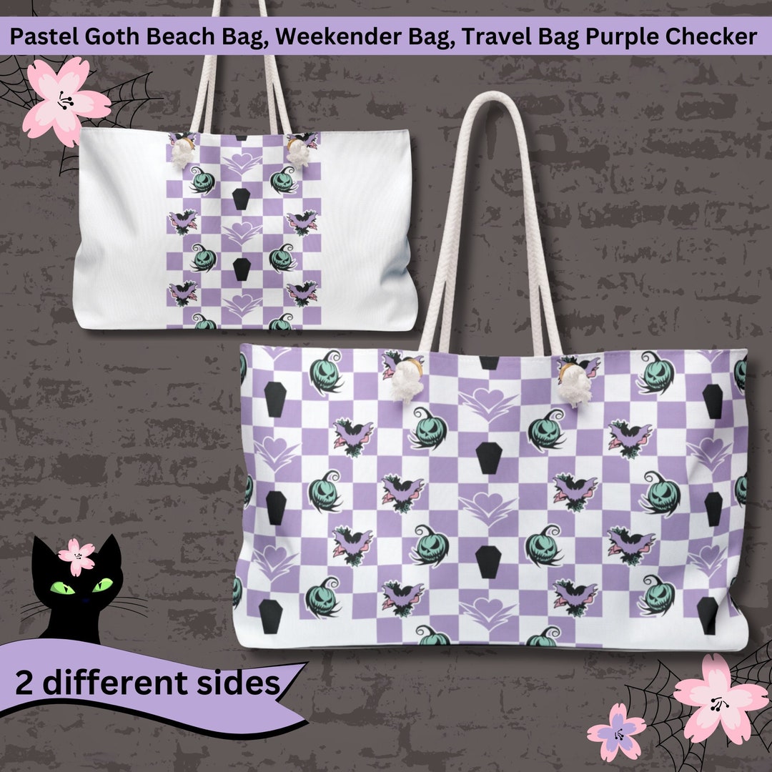 Pastel Goth Weekender Bag Creepy Cute Beach Bag Witchy Travel Bag Pastel goth weekender bag creepy cute beach bag witchy travel bag