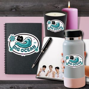 BIG OCEAN K-Pop Sticker Fan made Inspiriert Geschenk Planner Sticker Deaf K-pop Band Chanyeon Hyunjin Jiseok