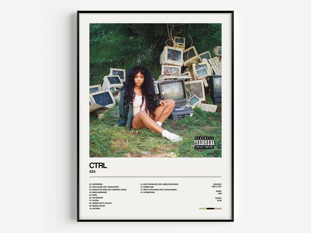 CTRL SZA CTRL Print Ctrl Album Ctrl Cover Ctrl Minimalist Etsy