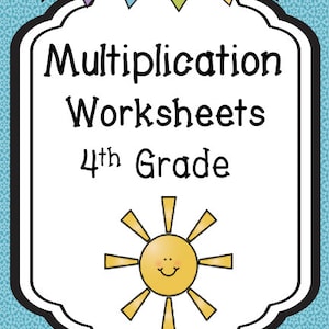 4th Grade Multiplication Math Worksheets, Multiplication, Arithmetic, Homeschool, 4th Grade Math, Learning Activities, Math