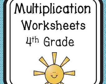 4th Grade Multiplication Math Worksheets, Multiplication, Arithmetic, Homeschool, 4th Grade Math, Learning Activities, Math