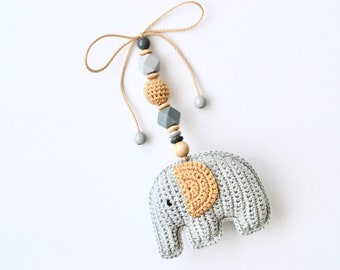 Maxi Cosi Pendant Elephant Crocheted