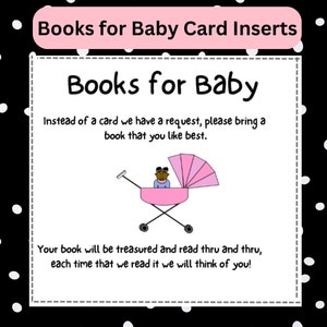 Leuk, leuk en gemakkelijk! Babyshowerboeken voor baby, afdrukbare kaarten, digitale download, kinderwagenbuggy, klassiek, schattig, leuk verzoek
