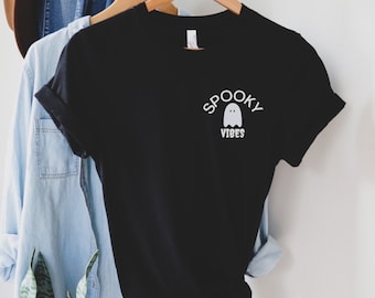 Halloween Short Sleeve Tee, Halloween Sooky Tshirt, Halloween Spooky Season, Cute Spooky Tshirt Halloween Gift Spooky Teeshirt Spooky Vibes