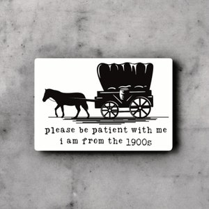 Please Be Patient With Me, Im From the 1900s, Millennial, Funny Stickers, Laptop Sticker, Funny Quotes