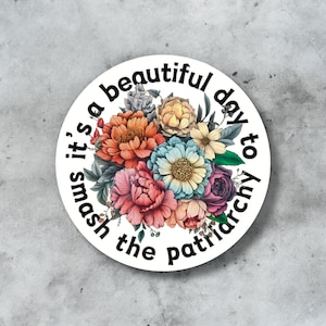 Smash the Patriarchy, Feminist Stickers, Reproductive Rights, Human Rights, Liberal Stickers, Social Justice Stickers, Feminist Gifts