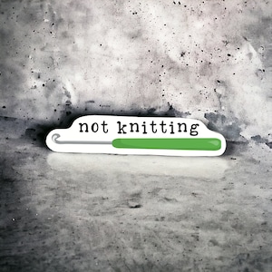 Crafty Yarn Lover's Sticker Pack: Knitting & Crochet Themed Gifts for Fiber Artists