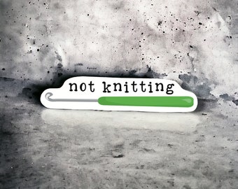Crafty Yarn Lover's Sticker Pack: Knitting & Crochet Themed Gifts for Fiber Artists