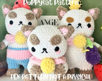 3 in 1 Amigurumi Puppycat Schnittmuster PDF *Kein physisches*