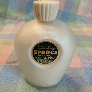 Vintage Wrigley Spruce Shaving Talcum