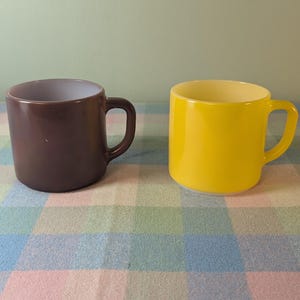 Vintage Federal Milk Glass Mugs