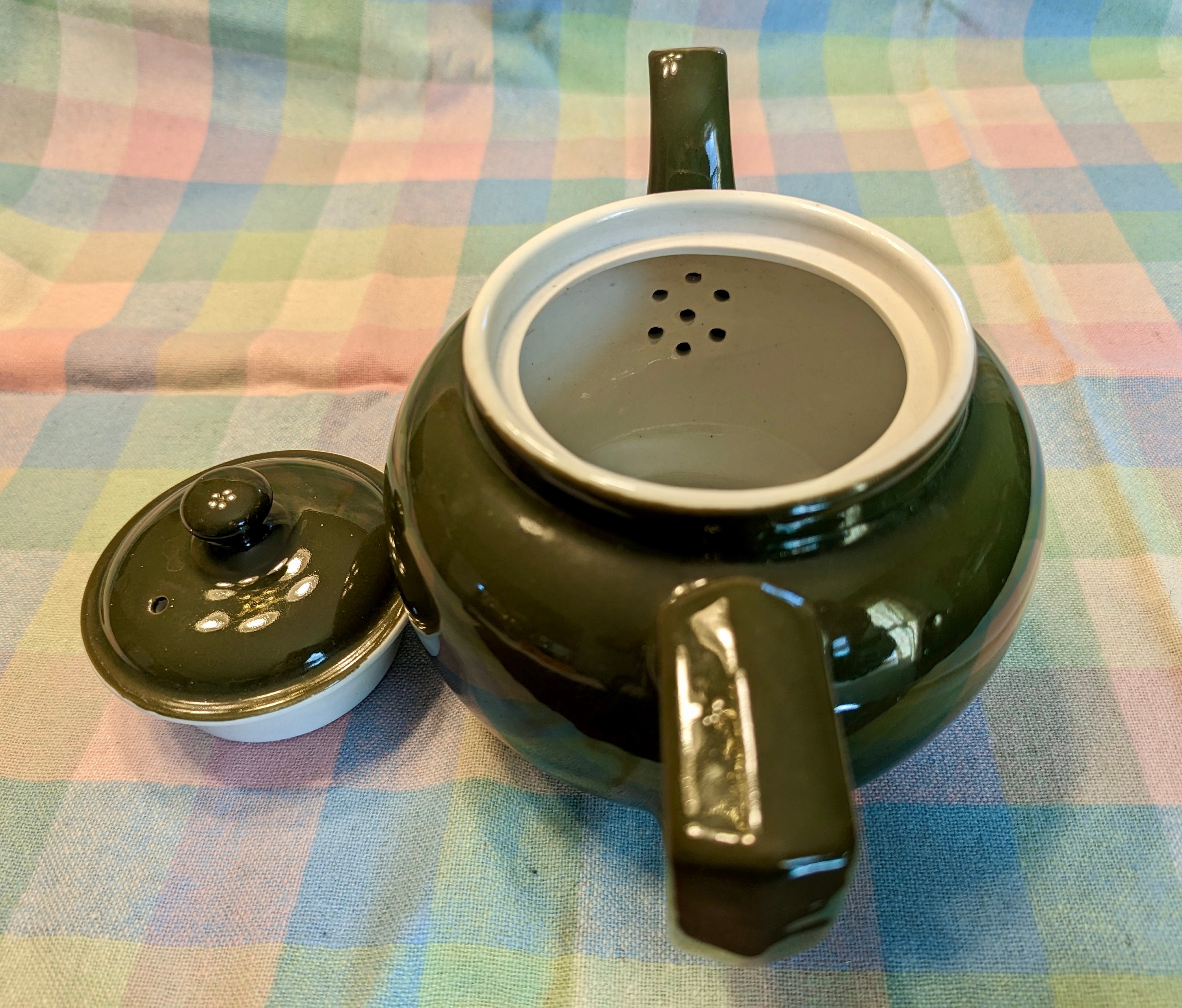 Vintage Hall Green Teapot With Lid Etsy