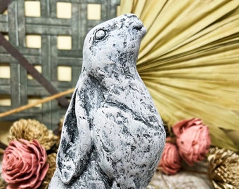 Moon Gazing Hare, English Hares, Rabbit Garden Statue, Bunny Statue