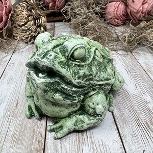 Bull Frog, Toad, Little Frog Prince, Frog Statue, Concrete Frog, Cement Frog, Cast Stone Frog, Frog Figurine