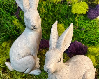 Parlane Grey Cement Sitting Rabbit/hare. - Etsy Parlane Grey Cement Sitting Rabbit/hare. - Etsy