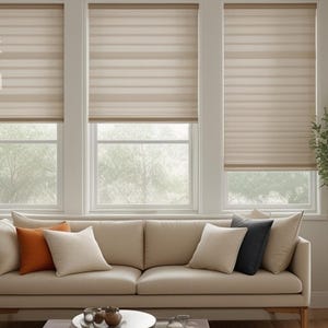 Zoom の居心地の良い平和な背景、ミニマリストなリビングルームの Zoom 背景：ホームオフィスの背景（デジタルダウンロード）