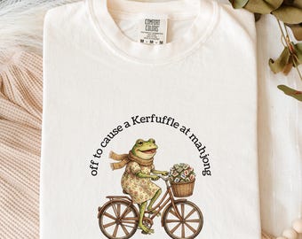 Comfort Colors© Unhinged Frog Mahjong Shirt, Funny T-Shirt Mahjong Gifts for Mahj Players, Cozy Mah Jongg Club Tee