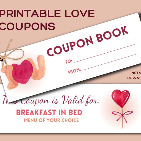 Love Coupons, Naughty Coupons, Coupon Book, Sexy Gift For Him, Valentines Day, Gift Basket for Men, Naughty gift for Him
