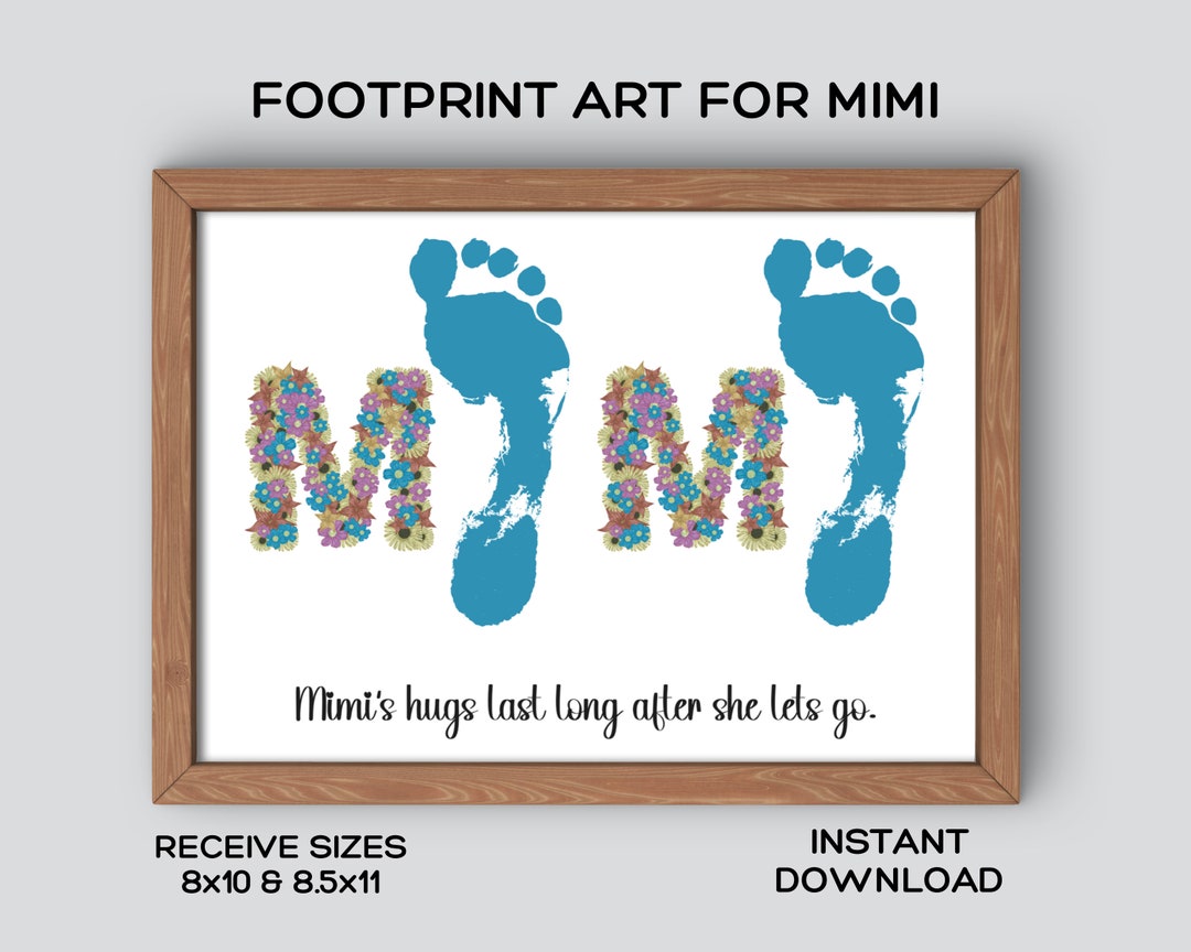 Mothers Day Handprint Printable Gift for Mimi, Great Grandma Gift From ...