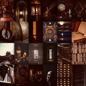Dark Academia Wall Collage Kit (150 Pcs)