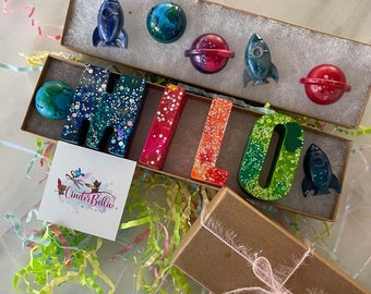 Glitter Name Crayons - Recycled Crayon Name Gifts - Alphabet Rainbow Crayons - Kids. Personalized Crayons - Kid Party Favors