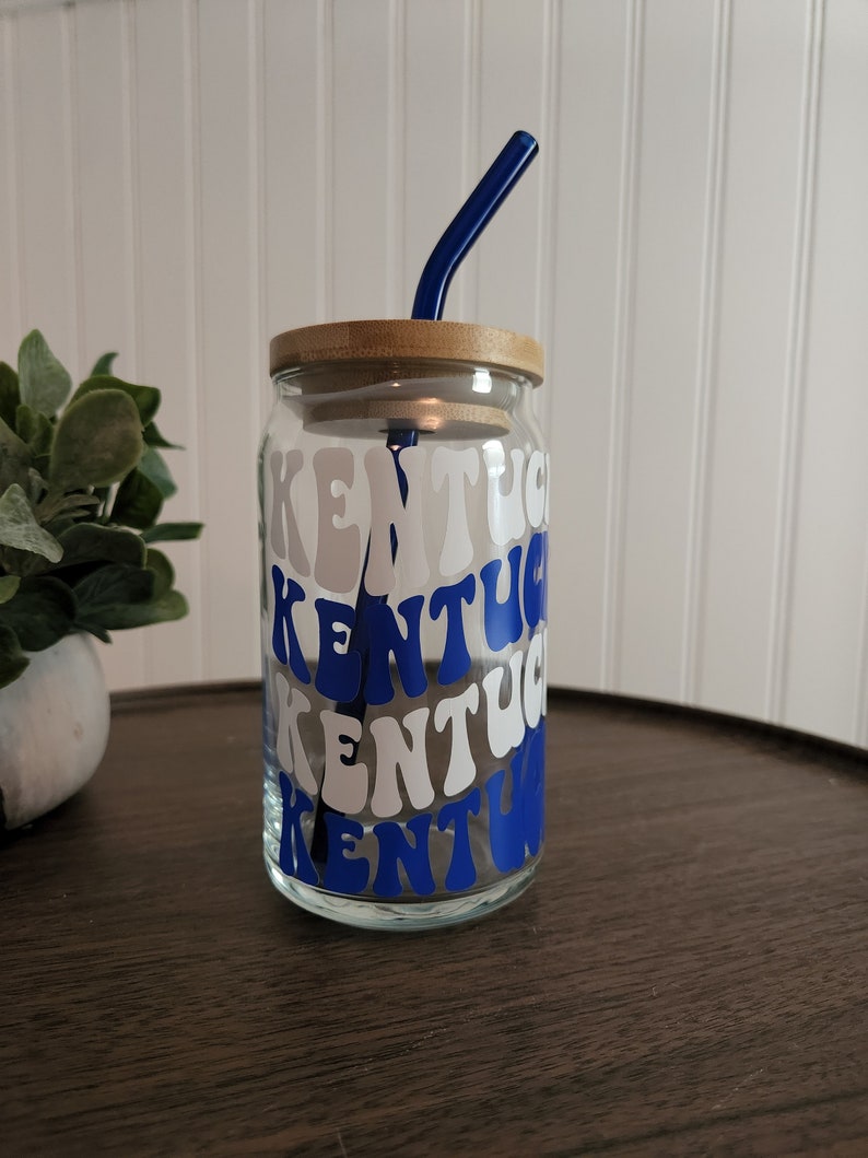 Kentucky glass tumbler University of Kentucky glass tumbler UK gift Lexington, Kentucky image 4