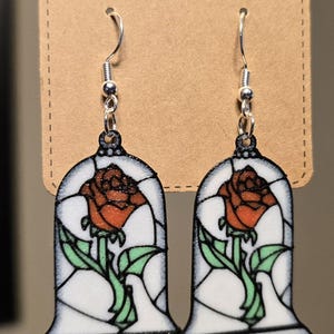 Enchanted Beauty and The Beast Earrings