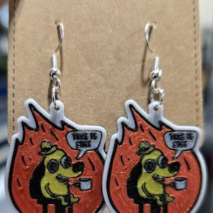 This is Fine Meme Earrings