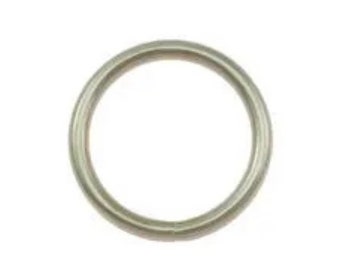 5 Pack 25mm (1") Nickel Plated Metal O Ring/Dog Collar Hardware/Pet Hardware/Supply/Shiny