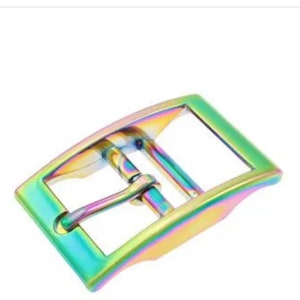 25mm (1") Neo-Chrome Metal Collar Buckle/Dog Collar Hardware/Pet Hardware/Supply/Shiny/Rainbow
