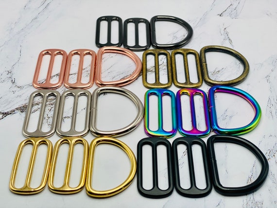 38mm (1.5) Metal Martingale Set (3 Piece)/Dog Collar Hardware/Pet  Hardware/Supply/Gun Metal/Rose Gold/Silver/Gold/Antique Brass/Neo Chrome