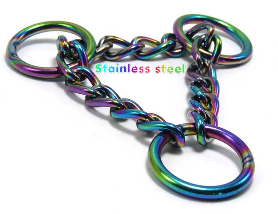 25mm 1 Stainless Steel Neo Chrome Metal Martingale Half Check Chain/dog