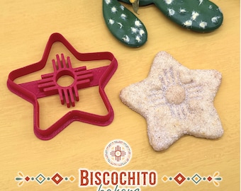 Star Zia Cookie Cutter & Stamp, Biscochito Cookie Cutter, New Mexico Zia Symbol, Southwest Star Cookie Cutter