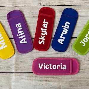 Personalized Popsicle Holder, Ice Pop Holders, Ice Pop Sleeve, Popsicle Sleeve, Yogurt Pouch, Summer Birthday Party Favors, Freeze Sleeve