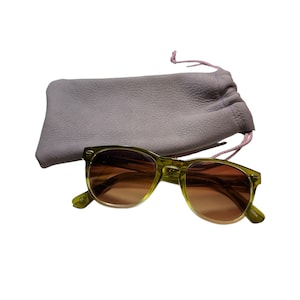 Genuine Leather Handmade Glasses Sleeve Made in the USA