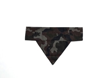 Homemade slip over the collar pet scarf