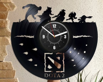 Video Games Vinyl Record Large Wall Clock Gamer Gifts Ideas Unique Decor For Gaming Room Video Game Wall Art First Home Gift For Man
