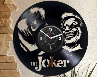 The Joker Vinyl Record Laser Cut Wall Clock DC Legends Original Living Room Decor For Walls Comic Books Art Housewarming Gift For Family