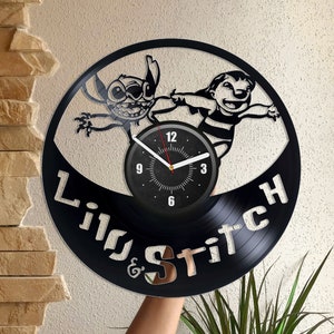 Wholesale Lilo and Stitch Wall Clock- 10- 2 Assortments MULTICOLOR