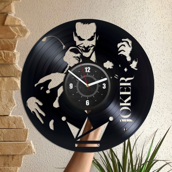 Joker And Harley Vinyl Record Clock DC Comics Gifts Creative Decor For House Vintage Comic Books Crazy Love Girlfriend Gift Ideas