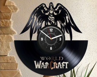 Video Game Vinyl Record Creative Wall Clock Gamer Artwork Video Game Wall Decor Gifts For Gamer Anniversary Gift For Husband