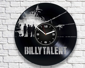 Billy Talent Vinyl Record Clock, Rock Lover Gift, Unique Room Decor, Anniversary Gift for Him, Rusted From the Rain, Viking Death March