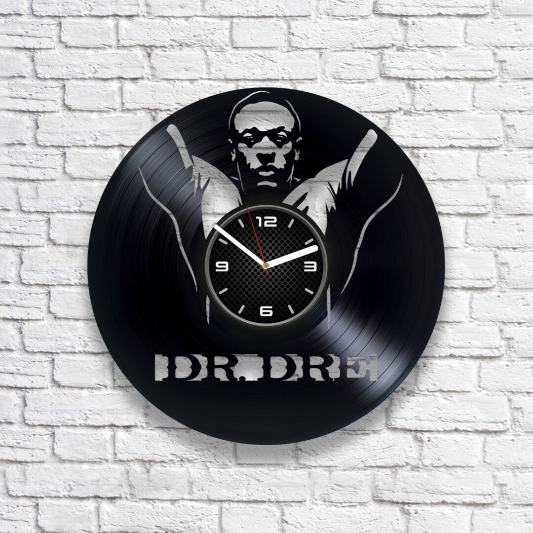 Dr. Dre Vinyl Record Wall Clock, Rap Wall Art, New Home Gift Ideas ...