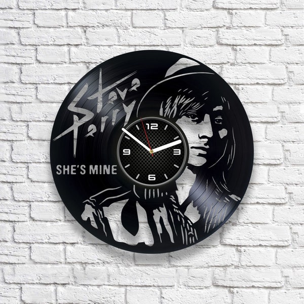 Steve Perry Vinyl Record Wall Clock, Rock Lover Gift, Original Decor For Apartment, Anniversary Gift, Foolish Heart, Oh Sherrie, She's Mine