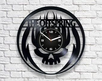 The Offspring Vinyl Record Wall Clock, Punk Rock, Original Decor For Home Office, Housewarming Gift, The Kids Aren't Alright, Want You Bad