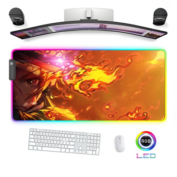 Gaming XXL Mouse Pad RGB LED - Mouse and Keyboard Desk Pad