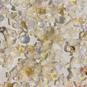 10 Color-2 50 Pcs 3D Nail Decorations, Mix Model, DIY Craft Nail Charms Nail Art
