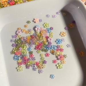 50/100/200/500 pcs Mini Flowers 3D Nail Decorations,mix Model,DIY Crafts N3029 Nail Charms Nail Art