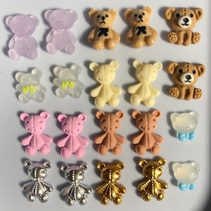10/20 stk 3D Nagel Dekorationen,Bär DIY Basteln ,cartoon,Nagel Charms, N3111