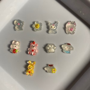10 stuks cartoon 3D nageldecoraties, doe-het-zelf ambachten N3165 nagelbedels